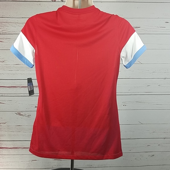 Nike Womens Soccer Jersey Short Sleeve Shirt Med - Picture 3 of 8